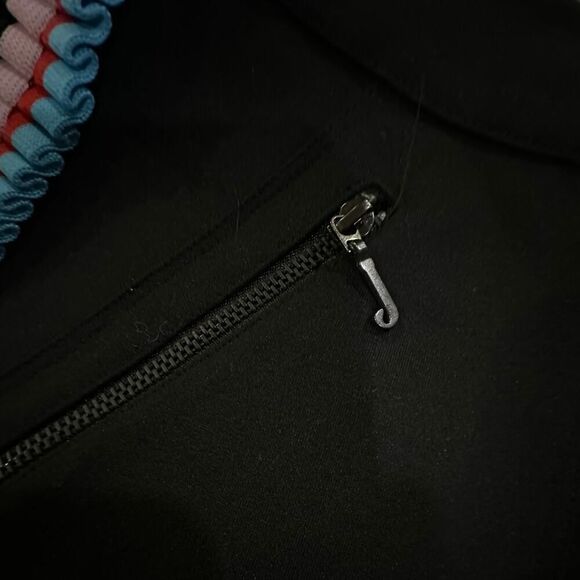 NWOT Juicy Couture Black Label SZ 4 Ponte Knit Preppy Snap Button Up Mini Skirt - Picture 8 of 16